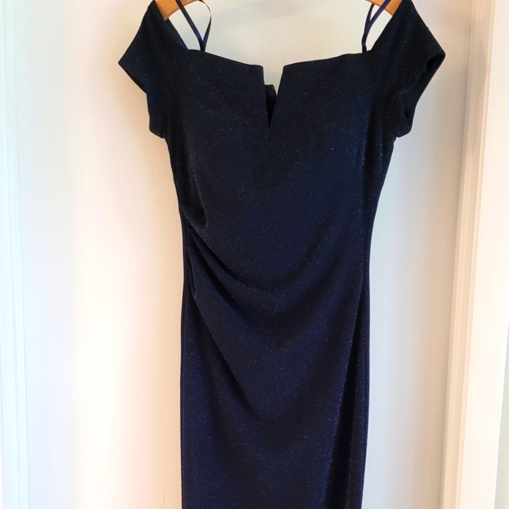 XSCAPE Navy Blue Gown